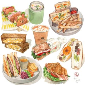 Kailene Falls Instagram - 🥪Sandwich🥪Collection🥪
🥪サンドイッチ🥪コレクション🥪

Sandwiches! If I had to pick my favorite lunch, it would probably be some variation of sandwich. I grew up eating them, and I discovered so many delicious ones here in Japan as well! Which of these sandwiches would you want to try first?

② Teddy Bear Sandwich   Soup
③ Egg Salad Sandwich   Fries
④ Egg Salad & Truffle Sandwich
⑤ Prosciutto and Spinach Sandwich   Latte
⑥ Fruit & Cream Sandwich
⑦ Mille Feuille Katsu Sandwich Plate
⑧ BLT Croissant

サンドイッチが大好き！一番好きなランチセットはやっぱりサンドイッチですね。子供の頃からずっと食べてきて、日本にもおいしいサンドがたくさんあります！次に食べたいサンドってどれですか?