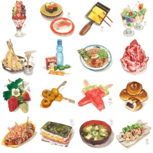 Kailene Falls Instagram - 初めての個展！
My First Solo Exhibition
(English Below)

14日まで、大阪阪神百貨店の梅田本店にて、初めての個展が開催中です！展示販売の作品が60点、そのうちにいちごテーマのとのが23点あります。そして、グッズ販売、サイン入りの本、水彩フードイラストのワークショップも！

大阪まで来られない方は、電話にてもオーダーできます。「06-6345-1202」までにお問い合わせください。またこちらでメッセージを送ってください！フレーム代込みで2.5〜4.8万円で販売しています。

そしてワークショップですが、昨日と今日は満席でしたが、日曜日はまだ空きがあります。16時半〜19時ですので、ご興味ある方はメッセージを送ってください！

I’m in Osaka holding my first exhibition until Feb. 14th at the Hanshin Department Store in Umeda! I’m showing/selling 60 pieces including 23 strawberry themed artworks. There are also artist goods and workshops!

Shipping of artworks is only available within Japan, but if you are in Japan and are interested, send me a message and I can guide you through the online payment process at the department store.

The Sunday workshop still has openings as well, so send me a message if interested!