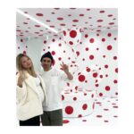 Kaitlin Doubleday Instagram – Spotted: a dummy in a beanie and a basketball belly taking in some Kusama 🔴