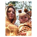 Kaitlin Doubleday Instagram - Ever since I was a kid I never really liked Halloween… I didn’t like looking “silly” and when I was older I hated the pressure of having the right costume...well you, my little giraffe, have made it a lot more fun 🦒🦒 #FranklinDay