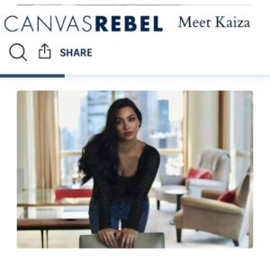 Kaiza Instagram - check out my most recent interview for 
Canvas Rebel, link is in bio ✨