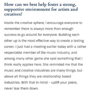 Kaiza Instagram - check out my most recent interview for 
Canvas Rebel, link is in bio ✨