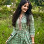 Kajal Sharma Instagram – In my happy place.🍃🫶🏻🧚‍♀️
.
Wearing – @saviindia ☘️
.
.
.
.
.
.
#explore #nature #naturelovers #home