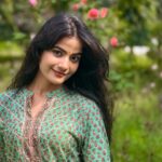 Kajal Sharma Instagram – In my happy place.🍃🫶🏻🧚‍♀️
.
Wearing – @saviindia ☘️
.
.
.
.
.
.
#explore #nature #naturelovers #home