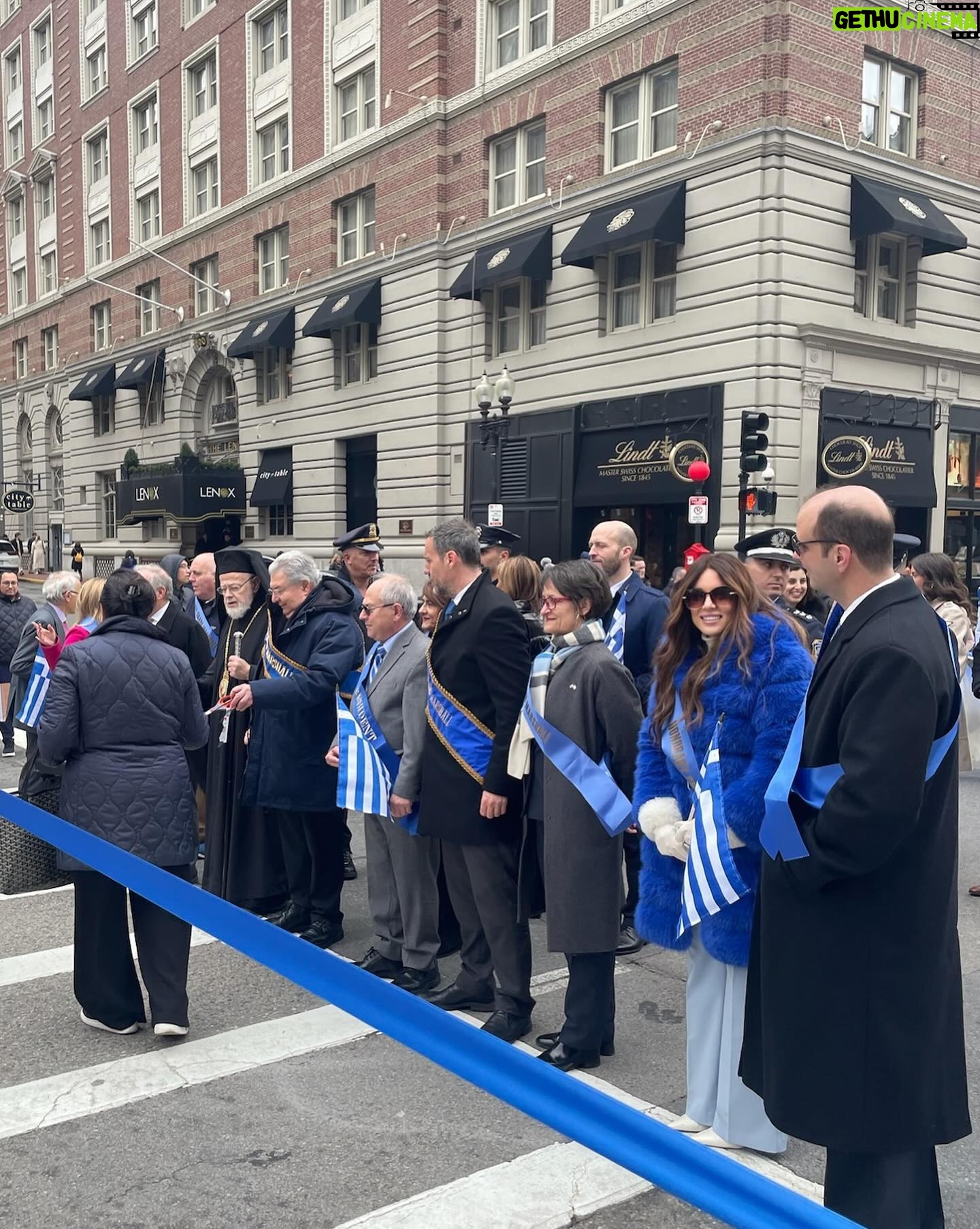 Kalomoira Sarantis Instagram - Thank you, Boston, for the incredible honor of being your Grand Marshal for the Greek Independence Day Parade. I felt so welcomed by everyone and am so proud to be Greek. 🤍💙 Ζητώ Ελλάς 🇬🇷