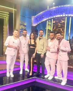 Kalomoira Sarantis Instagram - Had such an amazing time visiting my dear friend @grigorisarnaoutoglou.official on his show #the2nightshow. 💕Our conversations and catching up are always a blast! Huge thanks to @prestigetheband you guys are awesome. Special thanks especially to Kimonas and Niko, for rehearsing with me just one day before the show. We did it!🕊️Thank you @giorgos_koutsoukos for helping design set 🤗And last but certainly not least…!! Kyria Valia @petridiscreations the flowers you custom made for me are beyond stunning. A true Kalomira fairytale you magically made. Thank you for always putting your special touch on everything. Love u always. 🙏🏻 Thanks to my amazing team always - love you guys always 🩷 💄@elisabetta_yelps 💇‍♀️@lykos_alexandros 👗@kostaszisis @iro_krass 🌎@progressivecosmos @alexandersotiriadis 🎶@heaven_music_official @spiros_stamoulis 💕@giorgos_koutsoukos @philipal 💎@celiakritharioti 🌷@petridiscreations @valia_petridi 🎸@prestigetheband 📸 @alex_georgiadis_photography @roulamoniaki