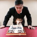 Kamasean Matthews Instagram - dad’s bday week and this is his 3rd cake 3rd time’s a charm they said hahaha Happy 50 dad!!!! ♥ ♥