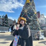 Kanami Takasaki Instagram - この前お友達とディズニーシーに行ってきたよ💒 クリスマスの時期もあってか、久々に凄い混んでたけどとっても楽しかった🐭💓ツリーも沢山あって可愛かったな◡̈*