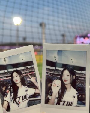 Kang Na-eon Instagram - Kt wiz 승리 축하드려요 💙⚾️