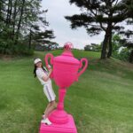 Kang Seung-hyun Instagram - 온통 핑크빛으로 물들었던 하루💓 #GFORE_INVITATIONAL2024 #Add_Colour_To_Your_Game