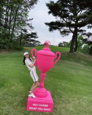 Kang Seung-hyun Instagram - 온통 핑크빛으로 물들었던 하루💓 #GFORE_INVITATIONAL2024
#Add_Colour_To_Your_Game