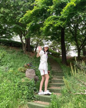 Kang Seung-hyun Instagram - 온통 핑크빛으로 물들었던 하루💓 #GFORE_INVITATIONAL2024
#Add_Colour_To_Your_Game