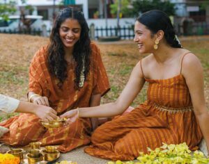Kani Kusruti Instagram - Caption this! 
Best caption gets pinned in the comments :p

എന്റെ നിമിഷം - My Time.

For far too long, we’ve witnessed the women in our lives neglecting the rest they truly deserve. This festive season, we refuse to stand for it any longer.
To all the remarkable women—mothers, sisters, daughters, friends, colleagues—who have tirelessly forged and persevered ahead without ever taking a moment for themselves, this one’s a tribute to you.

Let’s embrace tranquility amidst the chaos. Pause, breathe and unwind, unapologetically.

Salt Festive Edit 2024

Models - @kantari_kanmani @_diyamenon__ @malvika.vipin 
Styling - @diyaaa_john 
Outfits - @saltstudio 
Jewellery - @saltstudio 
MUA - @makeupbyzeiramather 
Hair - @abhi_the_makeupartist @m_megha99_official 
Photography - @iamsreejithsnair 
.
.

#festive #festiveedit #vishu #vishucollection #festivecollection #capsulewardrobe #fashionphotographer #editorial #festiveseason #desi #desifashion #explore #fyp #girlsgirlsgirls 
.
(Ootd, capsule collection, festive collection, festive edit, vishu, festive, female friendships, girl gang, friendships, Kerala)