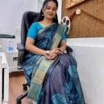 Kannika Snekan Instagram - The Tussar Silk Saree is from @bagavati_boutique . One upcoming Unique boutique located in Tuticorin. They have wide range of sarees and maxis for any occasions . Do visit the page and check out their collections