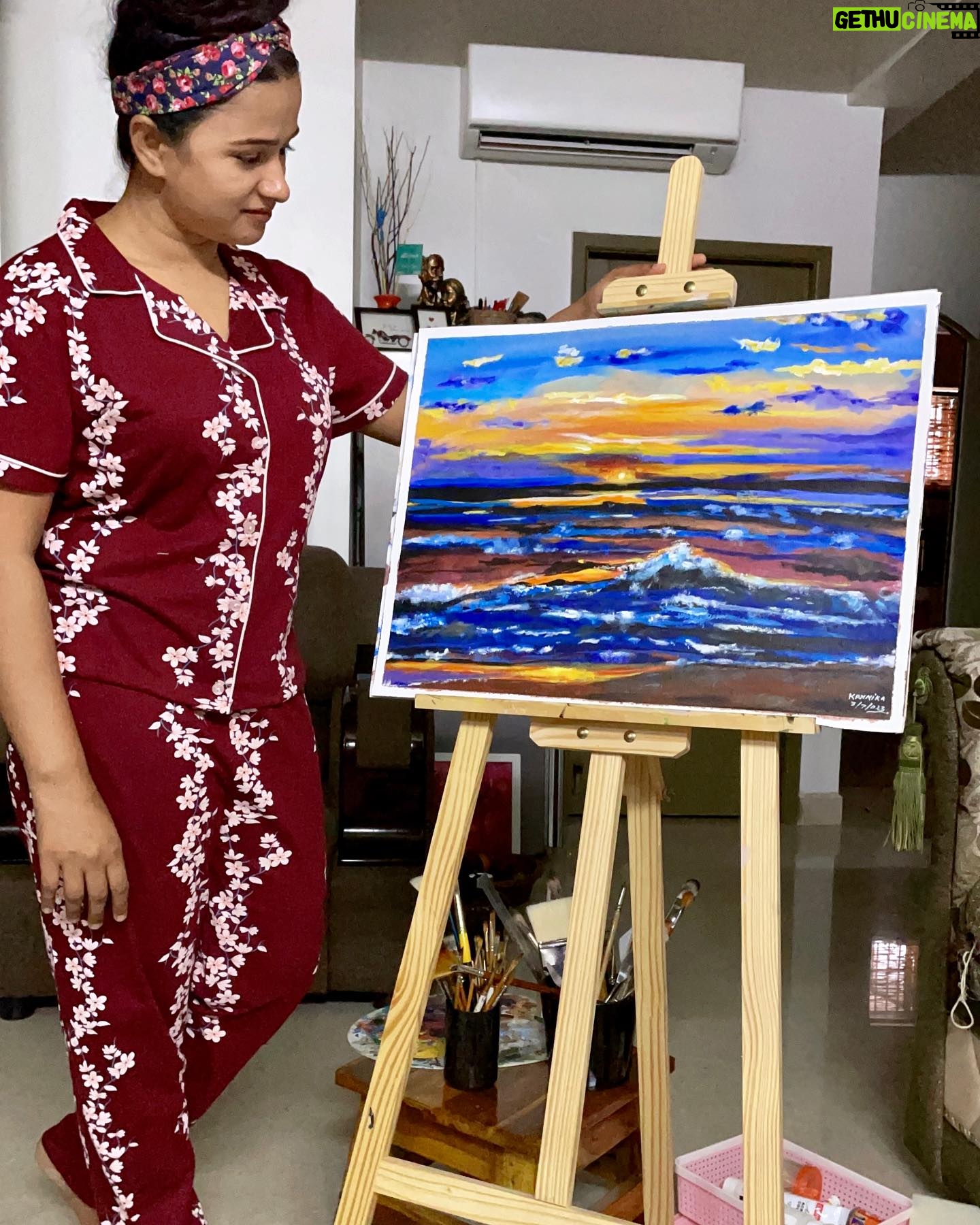 Kannika Snekan Instagram - New one painting 🖼 @kannikasnekan 🤞🏻🌿🌸
