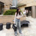 Kanon Miyahara Instagram - MOCA展いって都内ぶらぶら散歩した日🌈 #かのんのしふく tots: @grl_official bottoms: @moussy shoes: @nike eyewear: @zoff_eyewear