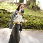 Kanon Miyahara Instagram - #かのんのしふく ジャケット: @aclent_official tops: @aclent_official skirt: @aclent_official shoes: @adidas 最近ほんとにaclentどハマりしてます😎🩷 #ootd