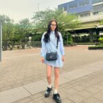 Kanon Miyahara Instagram - #かのんのしふく zaraのセールでゲットしたワンピース 使いやすくて大活躍🫶