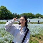 Kanon Miyahara Instagram - GWはお母さんと昭和記念公園へ🩵 たくさん歩いて ネモフィラみて食べて楽しかったー✨ 天気も良くていいリフレッシュになりました🫶 #昭和記念公園 #ネモフィラ