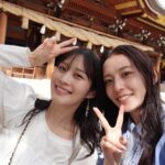 Kanon Miyahara Instagram - 凛さんと寒川神社へ 天気も良くてめちゃくちゃ気持ちよかったし 空気がとっても綺麗でした✨ いつも凛さん朝から夜まで 遊んでくれて ありがとうございます☺️🫶 #神社めぐり #御朱印集め