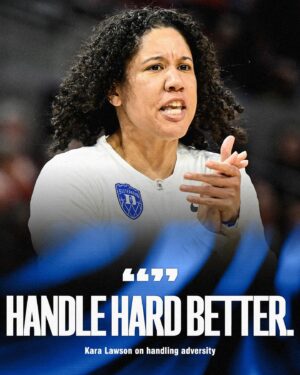 Kara Lawson Instagram - This Kara Lawson speech is always worth the listen 👏

(🎥 @dukewbb)