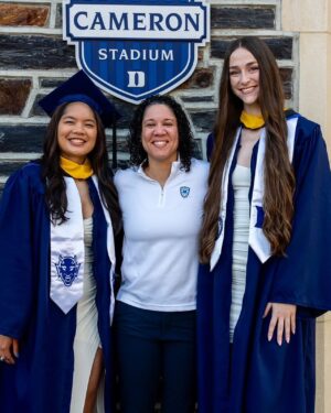 Kara Lawson Instagram - Congrats VDJ and KB!! Duke Grads!