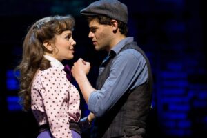 Kara Lindsay Instagram - The most accurate depiction of the gratitude I felt opening night of @newsies on Broadway 10 years ago. And that gratitude just continues to grow. I am so fortunate to have been a part of this incredible show. From the tricorn hat (IYKYK) at @papermillplayhouse to Broadway to the Film. What a journey. The best part? The people. Love you big time Newsies fam! Happy 10!
And fansies…we wouldn’t be celebrating a 10 year anything if it wasn’t for your support of this little show that could. Thank you!