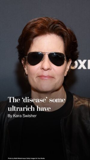 Kara Swisher Instagram - “I think it’s a disease of rich people who have people licking them up and down all day, that they must be right,” @KaraSwisher said in a @PostLive interview. 

“Look, we can make fun of our public officials all the time. ... But the fact of the matter is, no matter what you think, whatever side you’re on, they are elected. This is what the people decided. This is who they chose. And so, that is that. The people that are making decisions for us on all range of issues, whether it’s Mark Zuckerberg deciding whether or not to kick Holocaust deniers off a platform where most people get their news — that’s a problem.”

🔗 Visit the link in the bio of @PostOpinions to read an essay by Kara, adapted from her memoir “Burn Book: A Tech Love Story.”