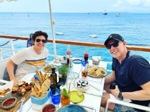 Kara Swisher Instagram - The most unlikely buddy movie in podcasting continues in the south of France. Tune in tomorrow to hear what happened to the hawk from our live @pivot.pod @cannes_lions 

(Click on the link on my bio to listen.)