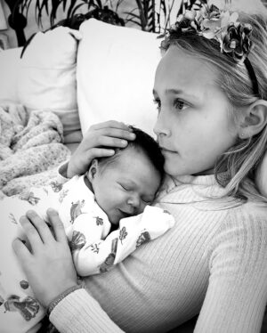 Kara Keough Instagram - 1 month of lovin’ Stetsy Lou 🤍