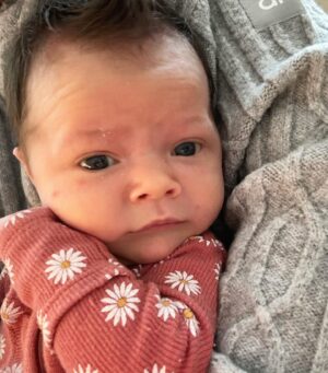 Kara Keough Instagram - 1 month of lovin’ Stetsy Lou 🤍