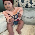Kara Keough Instagram – 3 (and 3/4) months of this cutie. #StetsonLou #4thkidproblems