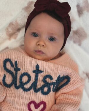 Kara Keough Instagram - 3 (and 3/4) months of this cutie. #StetsonLou #4thkidproblems