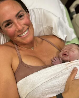 Kara Keough Instagram - “It’s a girl!” Decker announced to an excited room on 11.1.23 at 5:43pm. Baby sister arrived three weeks early like her big brother Vaughn, weighing in at 8lbs 5oz and rocking a full head of dark hair. The first thing I saw was McCoy’s sweet chunky cheeks as we met our newest heaven-sent squish. She came screaming into our hearts and hasn’t stopped squawking since - earning @kyleboz’s best nickname yet: “Squeaks.” I can hear my dad’s voice as he would have said it, so I know it’s just right. Thank you to our birth team @fullcirclejax @4thtrimesterfitnessmethod for the most dreamy induction a girl could ask for - starting with a foley bulb comfy enough to trick-or-treat in (I went as Wonder Woman obviously) and ending with a hasty labor tub transition. The cherry on top was holding hands with Decker the Doula/Birth Photographer-In-Training as I brought her longest held wish earth-side: a baby sister. So many people prayed fiercely over this birth and we are seeping with gratitude that we got exactly what we prayed for: to bring our baby home. If you need me, I’ll be thanking God and pinching myself savoring the magic of Stetson Lou Bosworth.