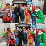 Kara Killmer Instagram - Personally, I love clowns, as evidenced by the above...but Sylvie feels a little differently, as evidenced by below. @nbconechicago @wolfentertainment 🤡🥳😝