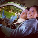 Kara Killmer Instagram - #Hawkami 1. We know who’s the dom in this relationship. 2. They even settle in for a photo cutely.🫠🥹3. Final product. There’s a crowd in this Ambo, but Sylvie will allow it this time. 🥰🫶🥳 @hanakogreensmith @jimmynicks @nbconechicago @wolfentertainment