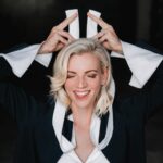 Kara Killmer Instagram - Shameless photo dump of some fun shots my man took after creatively turning the garage into a studio. 😂 Could be selling perfume or about to conduct an orchestra? 🤷‍♀️Thanks, boo.