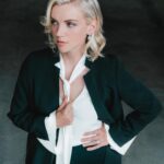 Kara Killmer Instagram - Shameless photo dump of some fun shots my man took after creatively turning the garage into a studio. 😂 Could be selling perfume or about to conduct an orchestra? 🤷‍♀️Thanks, boo.