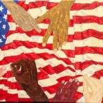 Kara Killmer Instagram - PART 2 Whatever folks’ opinions may be on this subject, and I respect them all, I hear my fellow Americans crying out for help, support, and justice. 1 John 3: 17-18 tells me, “But whoever has the world’s goods and sees his brother in need and closes his heart against him, how does the love of God abide in Him? Little children, let us not love in word or talk but in deed and in truth.” Some may say, “What about the things we’ve already done to address these issues? Why is there no credit for those things?” If you are crafting a quilt that is supposed to last for centuries and blanket millions of people, you don’t say, “What more is there to sew? We’ve already sewn and resewn so much.” No, you examine where there can be improvement and where there can be innovation for the future. I see that our America has some old fabric that needs cutting out and holes to be patched. I want to RSVP to the quilting B. “Bear one another’s burdens, and thereby fulfill the law of Christ. For if anyone thinks he is something when he is nothing, he deceives himself. But each one must examine his own work, and then he will have reason for boasting in regard to himself alone, and not in regard to another. For each one will bear his own load.” Galatians 6: 2-5 There are many burdens in our country that require much sharing, but I want to dedicate this painting as a specific commitment to addressing the wounding of racism. It represents a commitment to find immediate action in my home in Chicago and a more long-term dialogue that will keep me examining my own work as it pertains to racial reconciliation. I know there are some Bible verses in here, don’t be put off by it; for me, faith is the ultimate tool for holding me accountable and transforming my mind. It is not my expectation that you, the reader, share that view. I look forward to the ways we can bring about more freedom and more justice through the lense of truth and love so that we will see a legacy sewn together by the craftsmanship of many hands, of many races, and many perspectives.