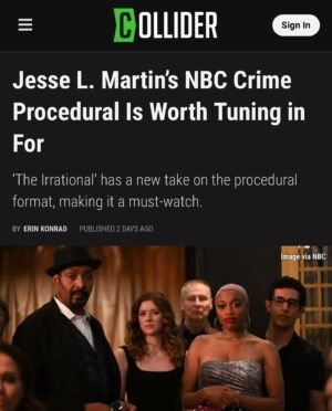 Karen David Instagram - Much deserved and the whole reason why I love getting to play with #theirrational family- the kindest, loveliest and super talented cast, crew and creatives. You can binge watch Season 1 on @peacock and on demand on @nbc Season 2 underway and my oh my… the storylines…. this is great prime time tv, and refreshingly different! ❤️🙏🏾🙌🏾 https://collider.com/the-irrational-nbc/ #rosedinshaw