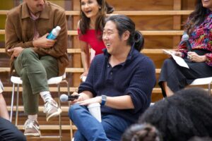 Karen David Instagram - Year two of our AAPI conversation series with our friends at Chiat Day LA. 

A raw and insightful discussion today at @tbwachiatla for AAPI month moderated by @rashagoel. 

A huge thank you to @sweeetanj, @itskaransoni, @karendavidofficial, @goatdonkey1, and @peterkz for being part of the discussion and sharing your personal journey with us. 

A special shoutout to @iamjenniferpayne for providing us with a wonderful venue to host this important conversation and being such a wonderful and supportive individual. 

#aapi #aapiheritagemonth #aapimonth #southasian #asian #representationmatters