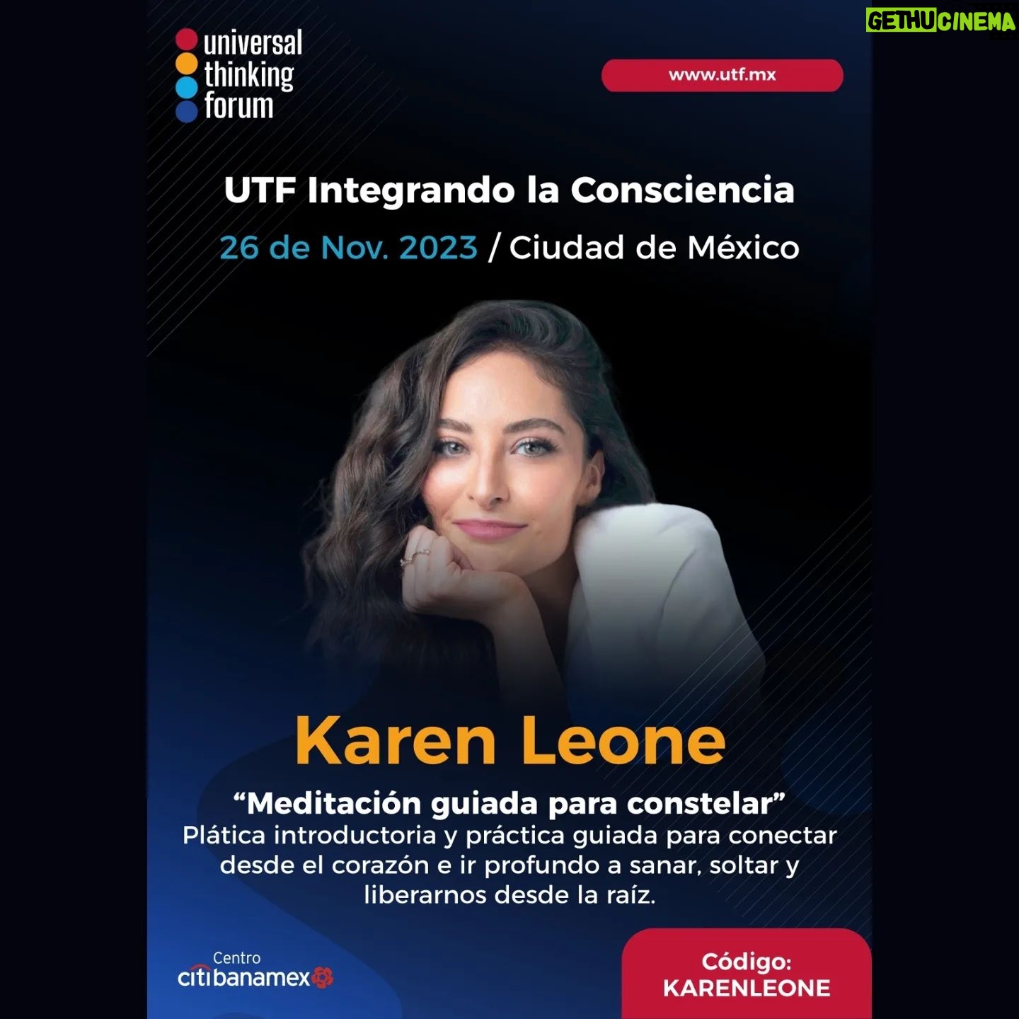 Karen Leone - 3 Likes - Feliz de ser parte de Universal Thinking Forum @utf_deepakchopra como Terapeuta Holística integral compartiendo una práctica de Meditación y Constelaciones Familiares.
Y poder compartir con Deepak Chopra🙂🙏🏼
25 y 26 de Noviembre en el centro City Banamex. Ahí nos vemos???
Links en mis stories o enviame un DM
.
.
.
#deepakchopra #consciencia #amor #sanacion #centrobanamex