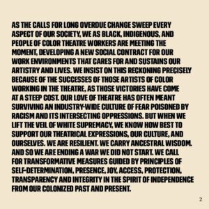 Karen Olivo Instagram - Today is our D-Day...(aka Demand Day). We took time. We listened to our community. We have demands. @weseeyouWAT #WeSeeYou #WeDemand #DDay
This is not a moment. This is a movement.