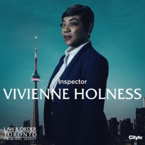 Karen Robinson Instagram - Meet Inspector Vivienne Holness. The outspoken voice of reason in the Specialized Criminal Investigations team and Graff and Bateman’s boss.

#LawandOrderToronto #CriminalIntent premieres Thursday February 22 at 8/7c on @city_tv.

#LawandOrderThursday #DunDun