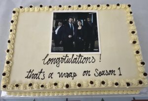 Karen Robinson Instagram - What can I say about this, besides THANK YOU, THANK YOU, THANK YOU. The Universe dreamed WAY bigger than I did, and this was the most extraordinary gift. I am in love with these people. I am in debt to the incredible crew. I am in thrall of the creators. And I can’t wait for you to see it. (I brought my mommy to work with me. I miss her.) @lawandorderto @cameronpicstv @larkproductions #allcanadiantalent