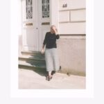 Karen Damen Instagram – When in doubt….wear black! Our little black Michelle jumper in the finest Merino&Silk&Cashmere blend🤎
#merinowool #cashmere #silk #littleblackjumper #timeless #investmentpieces #basic #roundneck #belgianbrand #madeinbelgium #craftmanship #quality #slowfashion