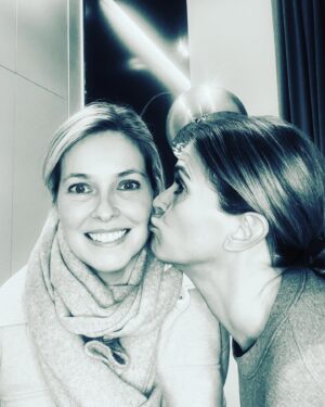 Karen Damen Instagram - For your birthday I got you a fruit salad. With grapes, a lot of fermented grapes! HAPPY BIRTHDAY SIS! ♥️🍇🍷