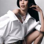 Karen Mok Man-Wai Instagram - 🖤🤍 💇‍♀️ @derrick_ng 💄 @lingchan_makeup 📸 @z.qiann #莫文蔚 #KarenMOK #MarieClaire