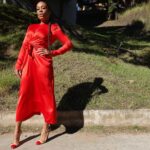 Karen Pittman Instagram - 💃🏾💃🏾💃🏾 @albrightfashionlibrary @patriciablack @makeupvincent @marciahamilton @celine @phoebephilo @louboutinworld
