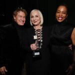 Karen Pittman Instagram - It was my honor and privilege to present Mimi @mimi.leder with The Cinematic Imagery Award at last week’s Art Directors Guild Awards @adg800 - pictured here with our extraordinary production designer @necoates1 Nelson Coates. She has been blazing trails for women in the film and television industry and I have the great pleasure of being directed by her on @themorningshow And along with opening doors for others, Mimi is genius at her craft. Her way of telling a story is like no other. I’m so grateful our paths have crossed. Congratulations on your well deserved honor.